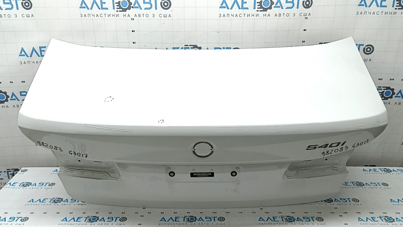 Trunk lid BMW 5 G30 17-23 aluminum, white 300, non-standard hole, pokes