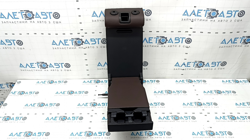 Rear seat backrest, center, BMW 5 G30 17-23, dark brown leather, dents