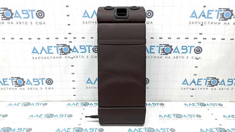 Rear seat backrest, center, BMW 5 G30 17-23, dark brown leather, dents