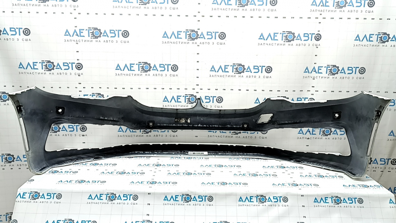 Bare front bumper BMW 5 G30 17-20 for parking sensors and PMA, white, scratches