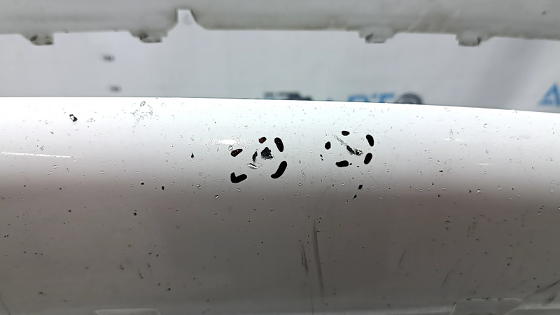 Bare front bumper BMW 5 G30 17-20 for parking sensors and PMA, white, scratches