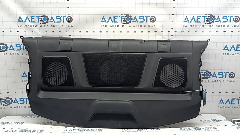 Rear shelf Honda Accord 16-17 hybrid, black for subwoofer, with brake light, scratch
