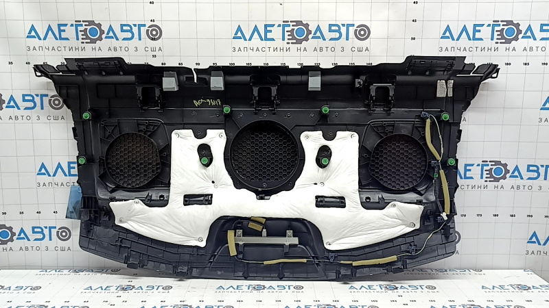 Rear shelf Honda Accord 16-17 hybrid, black for subwoofer, with brake light, scratch