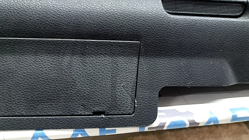 Rear shelf Honda Accord 16-17 hybrid, black for subwoofer, with brake light, scratch
