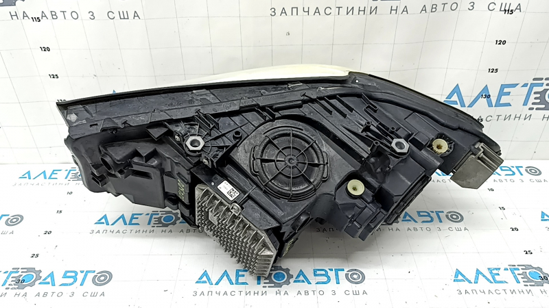 Front right headlight complete BMW 5 G30 17-20 adaptive LED Icon S552A, with units, without fastening, yellowed glass, cobweb
