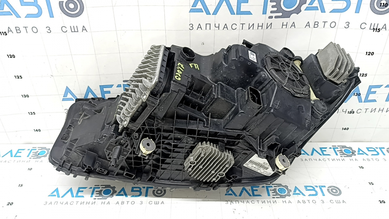 Front right headlight complete BMW 5 G30 17-20 adaptive LED Icon S552A, with units, without fastening, yellowed glass, cobweb