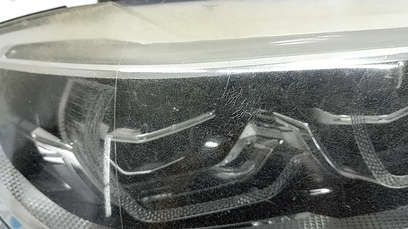 Front right headlight complete BMW 5 G30 17-20 adaptive LED Icon S552A, with units, without fastening, yellowed glass, cobweb