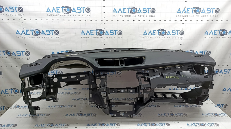 Front dashboard with AIRBAG Nissan Rogue 14-20 black, rusty squib