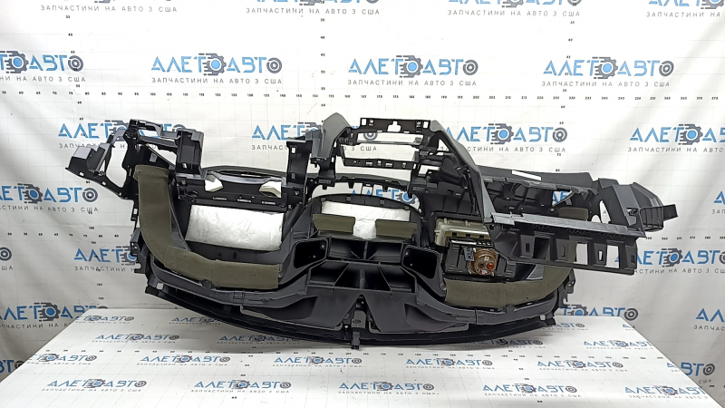 Front dashboard with AIRBAG Nissan Rogue 14-20 black, rusty squib