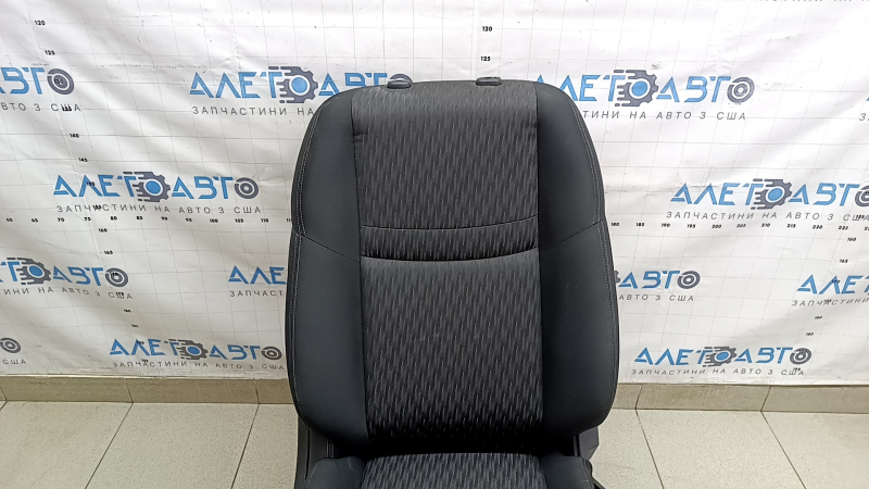 Passenger seat Nissan Rogue 17-20 without airbag, mechanical, black fabric, dry cleanable