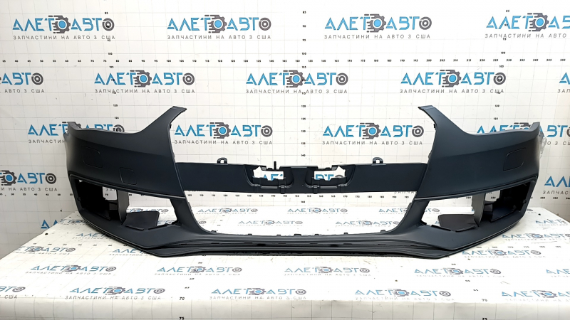 Bare front bumper for Audi A4 B8 13-16 S-Line, without parking sensors, under washers