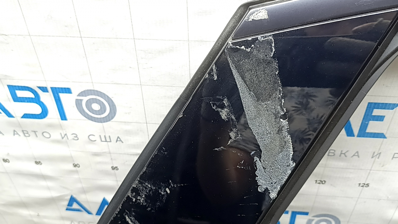 Rear right door assembly Nissan Ariya 23-26 green DAP, aluminum, in glue, worn molding and trim, chips, scratches