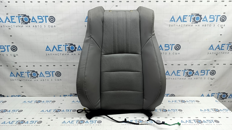 Honda Accord 18-22 passenger seat back upholstery, light gray leather, heated, ventilated, perforated, dry-cleanable