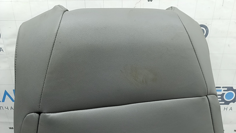 Honda Accord 18-22 passenger seat back upholstery, light gray leather, heated, ventilated, perforated, dry-cleanable
