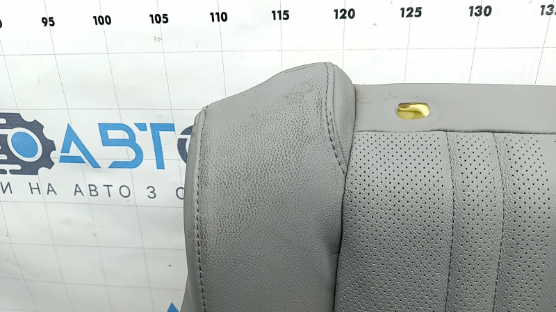 Honda Accord 18-22 passenger seat back upholstery, light gray leather, heated, ventilated, perforated, dry-cleanable
