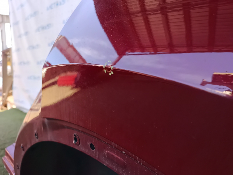 Quarter wing rear left VW Tiguan 18-24 long sawed off, red, butt