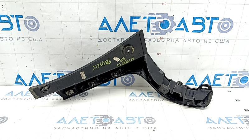 Right headlight cover for Kia Niro 17-22, large, glossy black, faded