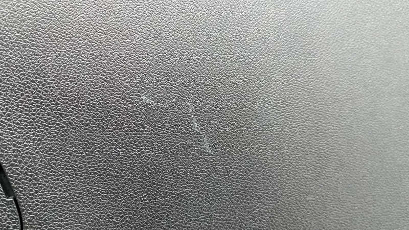 The lower trim of the trunk door of the Kia Niro 17-22 is black, scratches, the fastener is broken