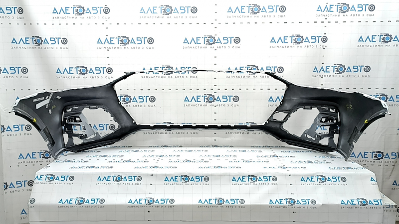 Bare front bumper Audi Q5 80A 21-25 without Park Assist and headlight washers, white, without tow hook cap, scratches, crack