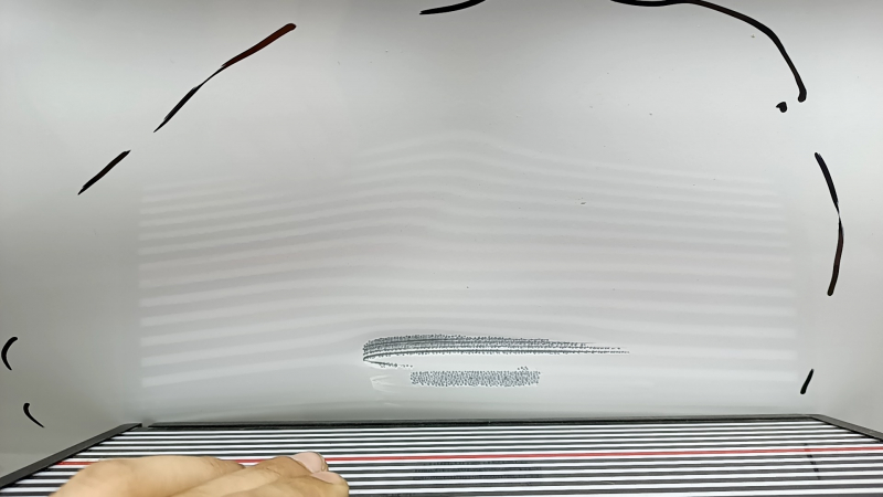 Bare front right door of Mercedes GLC 16-22 SUV, white 149, dented, scratches