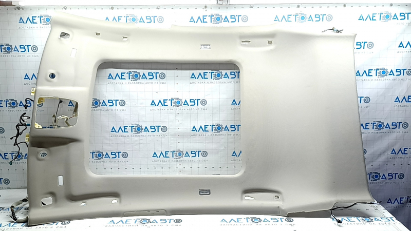 Headlining for Nissan Ariya 23-26 with panoramic windows, gray, dry-cleanable, creases