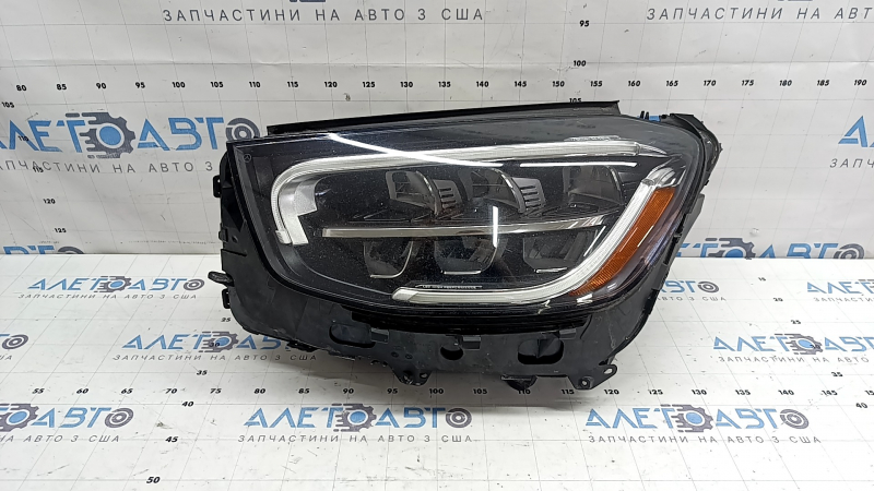 Front left headlight assembly Mercedes GLC 20-22 LED with seal, for polishing