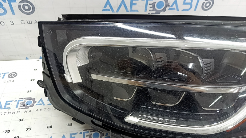 Front left headlight assembly Mercedes GLC 20-22 LED with seal, for polishing