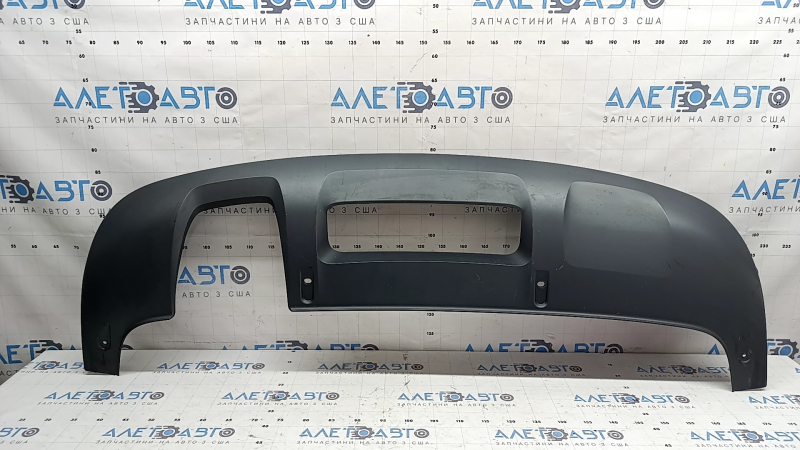 Rear bumper lip Audi Q3 8U 16-18 gray for 1 dual exhaust, chips, worn