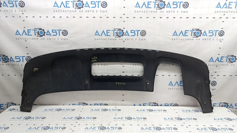 Rear bumper lip Audi Q3 8U 16-18 gray for 1 dual exhaust, chips, worn
