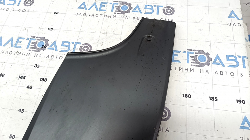 Rear bumper lip Audi Q3 8U 16-18 gray for 1 dual exhaust, chips, worn