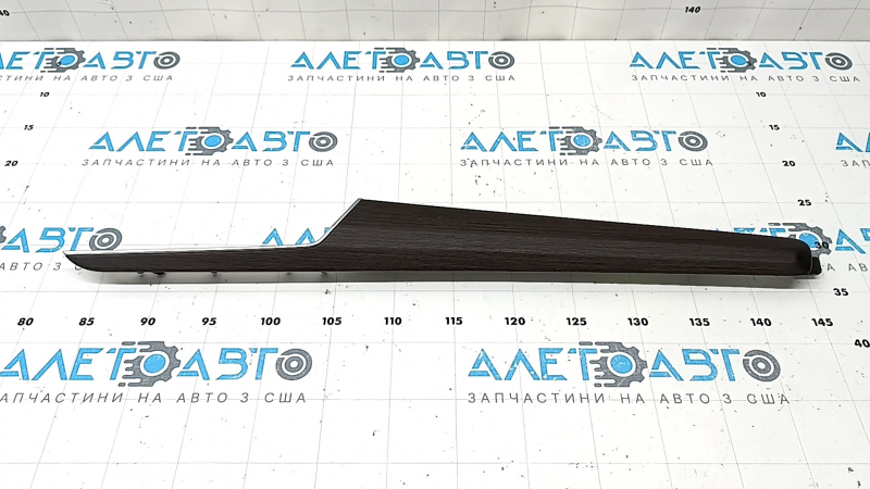 Door trim molding, rear right card, Audi Q5 80A 21-25, dark brown wood, scratches
