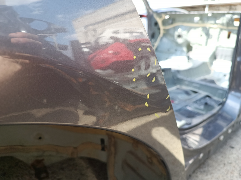 Quarter wing rear right Honda Accord 18-22 under the hatch, on the body, graphite, butt