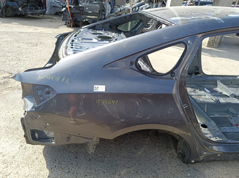 Quarter wing rear right Honda Accord 18-22 under the hatch, on the body, graphite, butt