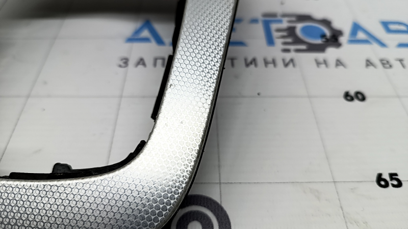 Audi Q3 8U 15-18 center console trim, aluminum, scratches, dents