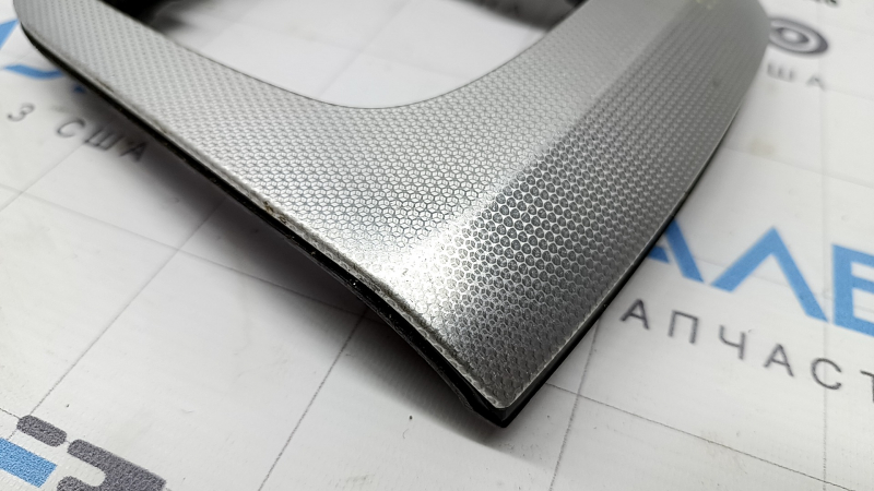 Audi Q3 8U 15-18 center console trim, aluminum, scratches, dents