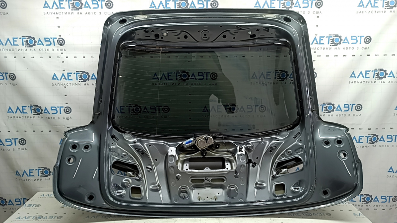 Bare trunk door with glass Audi Q3 8U 15-18 graphite LX7R, with a leash and a trapezoid