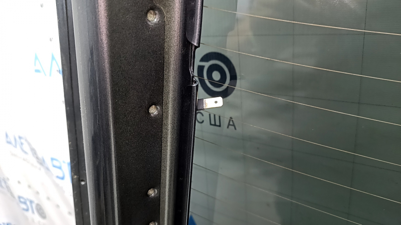Bare trunk door with glass Audi Q3 8U 15-18 graphite LX7R, with a leash and a trapezoid