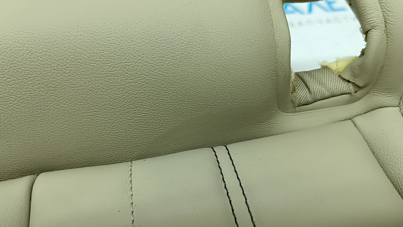 Rear seat cushion upholstery, 2nd row, right, Audi Q5 80A 21-24, beige leather, Standard, for cleaning