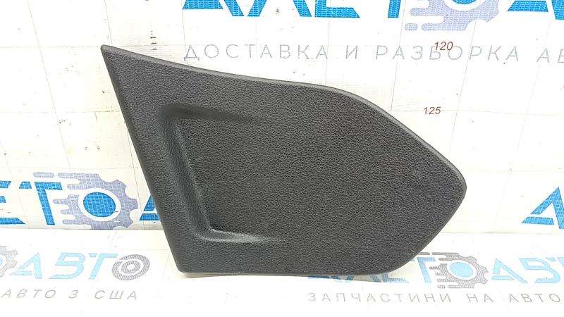 Left trunk door trim plug for Audi Q3 8U 15-18, black, scratches
