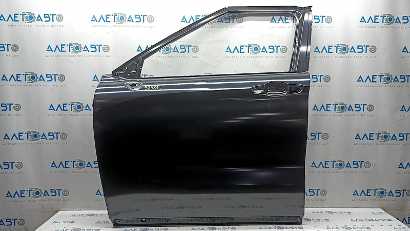 The bare front left door of Mitsubishi Outlander 25-26 is dented