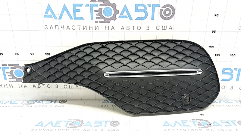 Left front bumper grille Mercedes W167 GLE 350 450 20-25, chrome structure, for parking sensors, scratches