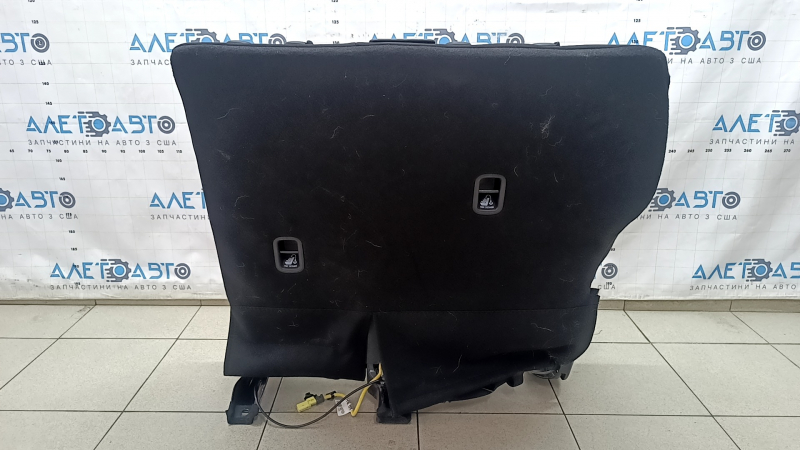 Backrest of the rear row of seats, 2nd row, right, Hyundai Tucson 22-24, black fabric, with a belt, black stitching, without a headrest, without an airbag, dry-cleanable