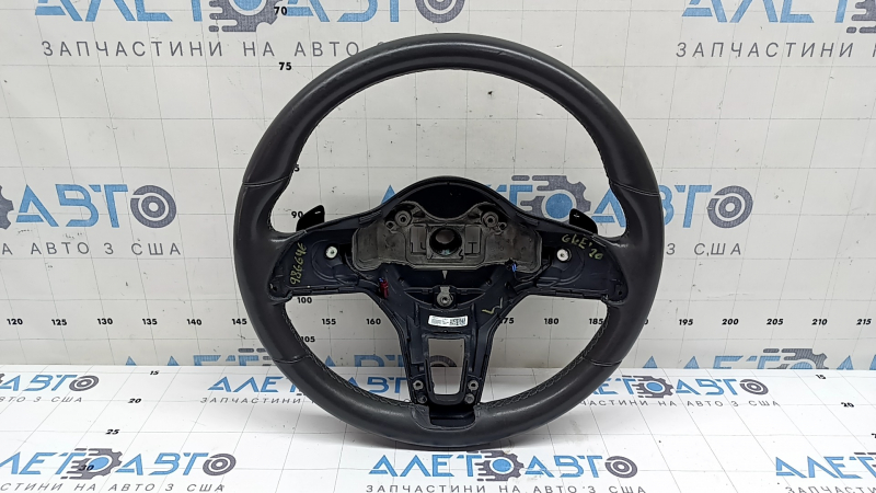 Naked steering wheel Mercedes W167 GLE 350 450 20-23 dark gray leather without heating, with petals, scratches, dents