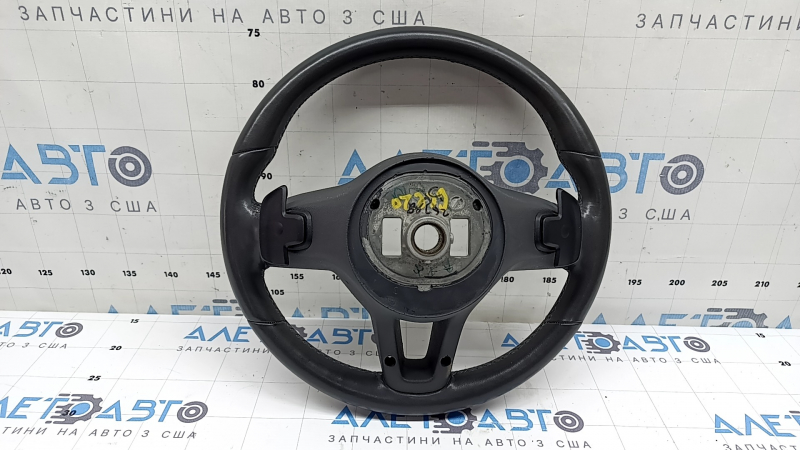 Naked steering wheel Mercedes W167 GLE 350 450 20-23 dark gray leather without heating, with petals, scratches, dents