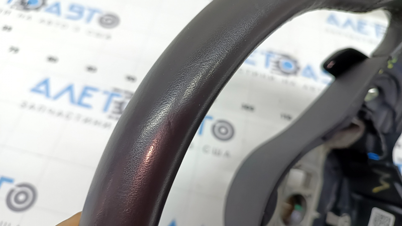 Naked steering wheel Mercedes W167 GLE 350 450 20-23 dark gray leather without heating, with petals, scratches, dents