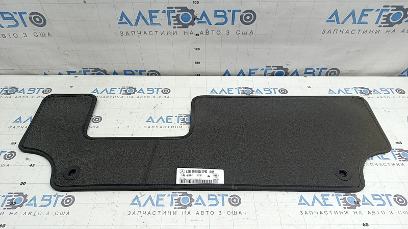 Set of floor mats, fabric, Mercedes W167 GLE 350 450 20-25, dark gray, 3 rows, worn, dry cleanable