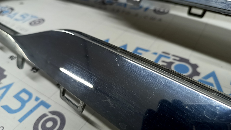 Front bumper lip trim Mercedes W167 GLE 350 450 20-23 chrome, scratches, nicks