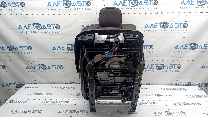 Backrest of the rear row of seats, 2nd row, right, Mercedes W167 GLE 350 450 20-26, brown leather, with lower frame, electric, for 3 rows