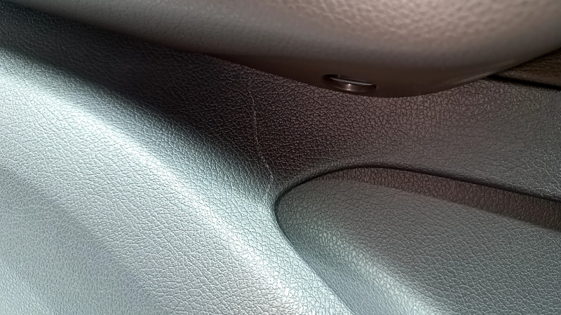 Door trim, rear left card, complete Mercedes W167 GLE 350 450 20-23, dark gray, insert and armrest, brown leather, molding under dark wood for seat control, with handle, Burmester, without curtain, scratches