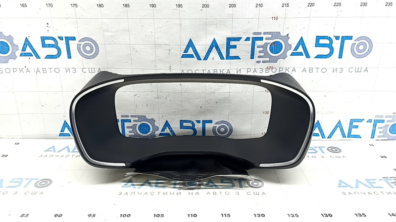 The instrument panel frame for Hyundai Santa FE 19-23 is black, without the steering column frame